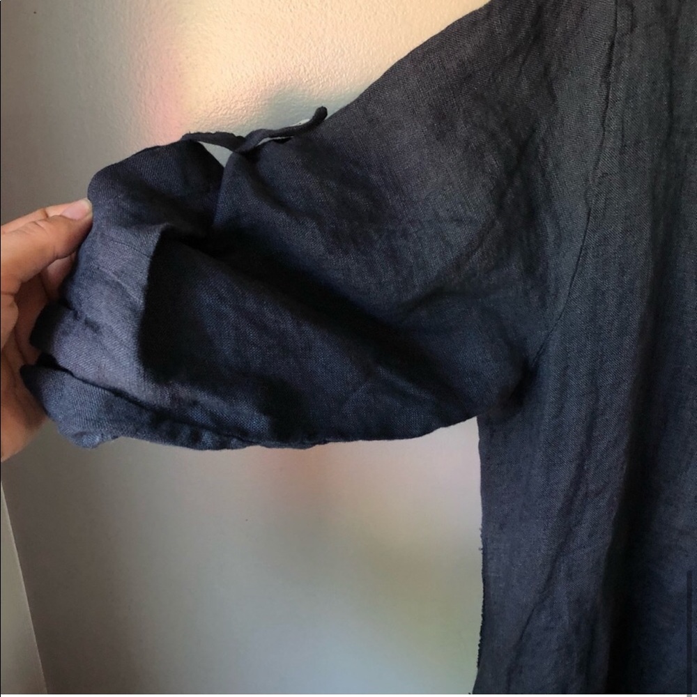 Made in Italy 100% Linen Tunic Top - Picture 5 of 7